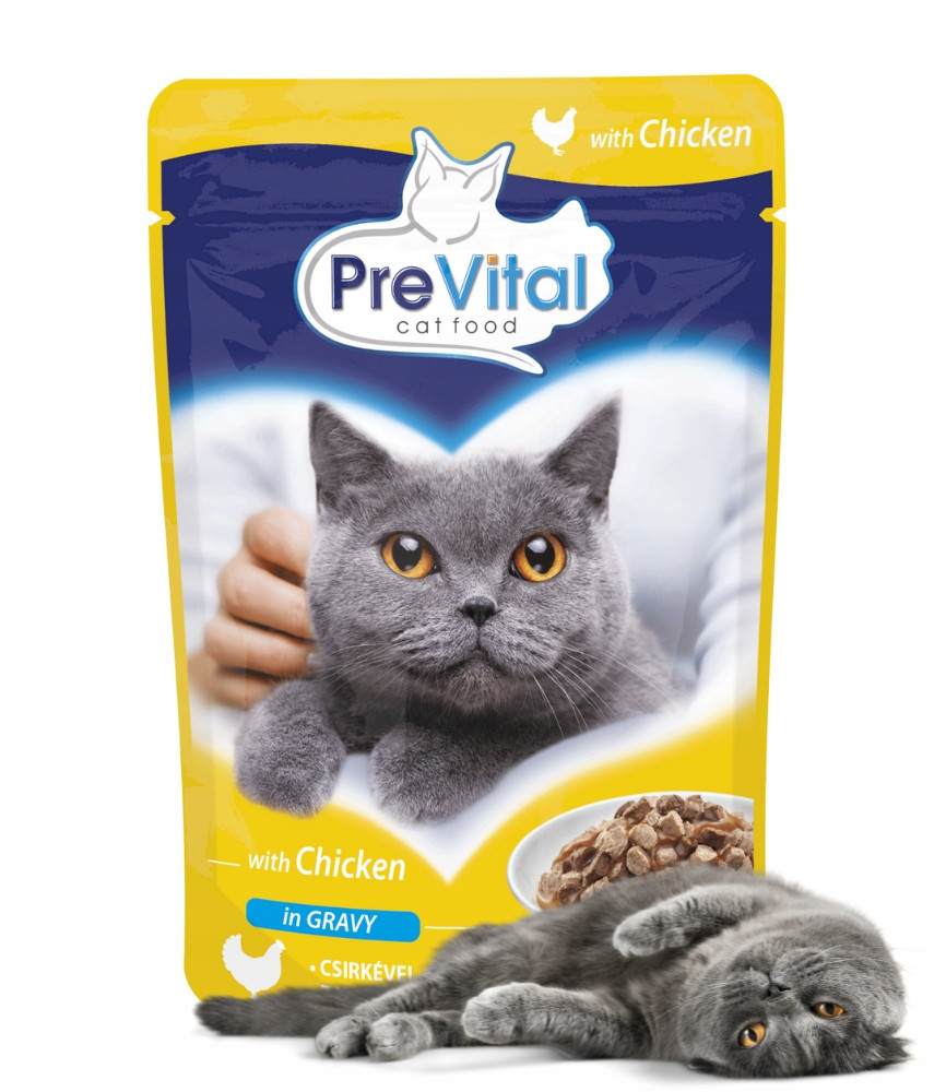 PREVITAL Chicken in gravy - mokré krmivo pro kočky - 100g - foto 4