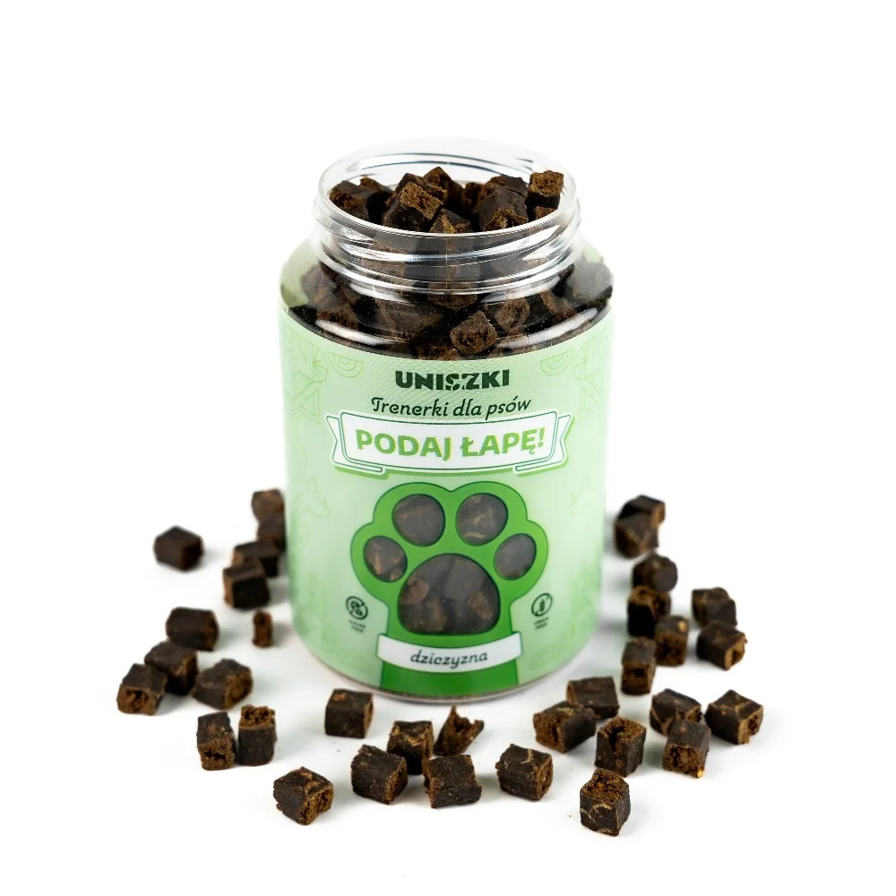 UNISZKI Tréninkové pamlsky Podaj łapę MIX 5 chutí - pamlsek pro psy - 5x210g - foto 5