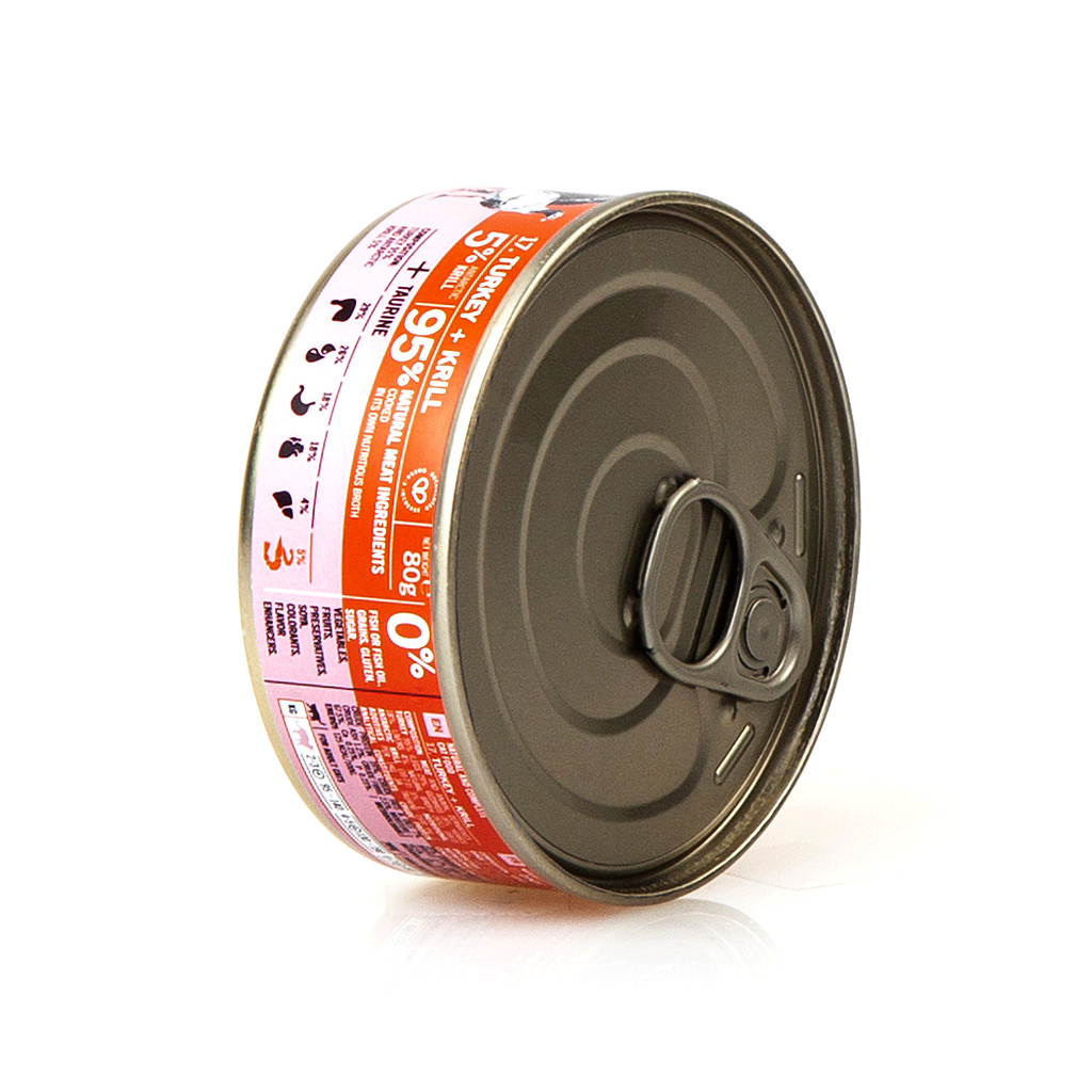 3COTY Turkey with krill - mokré krmivo pro kočky - 80g - foto 3
