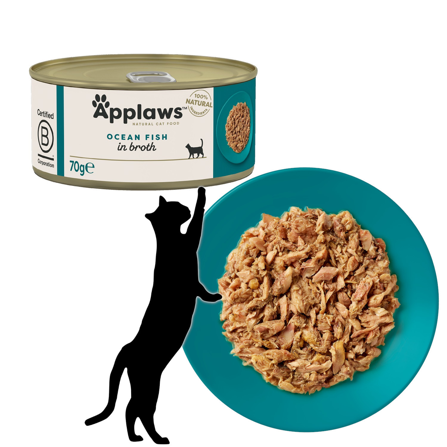  APPLAWS Cat Mixed Flavours - mokré krmivo pro kočky - 12x70g - foto 1