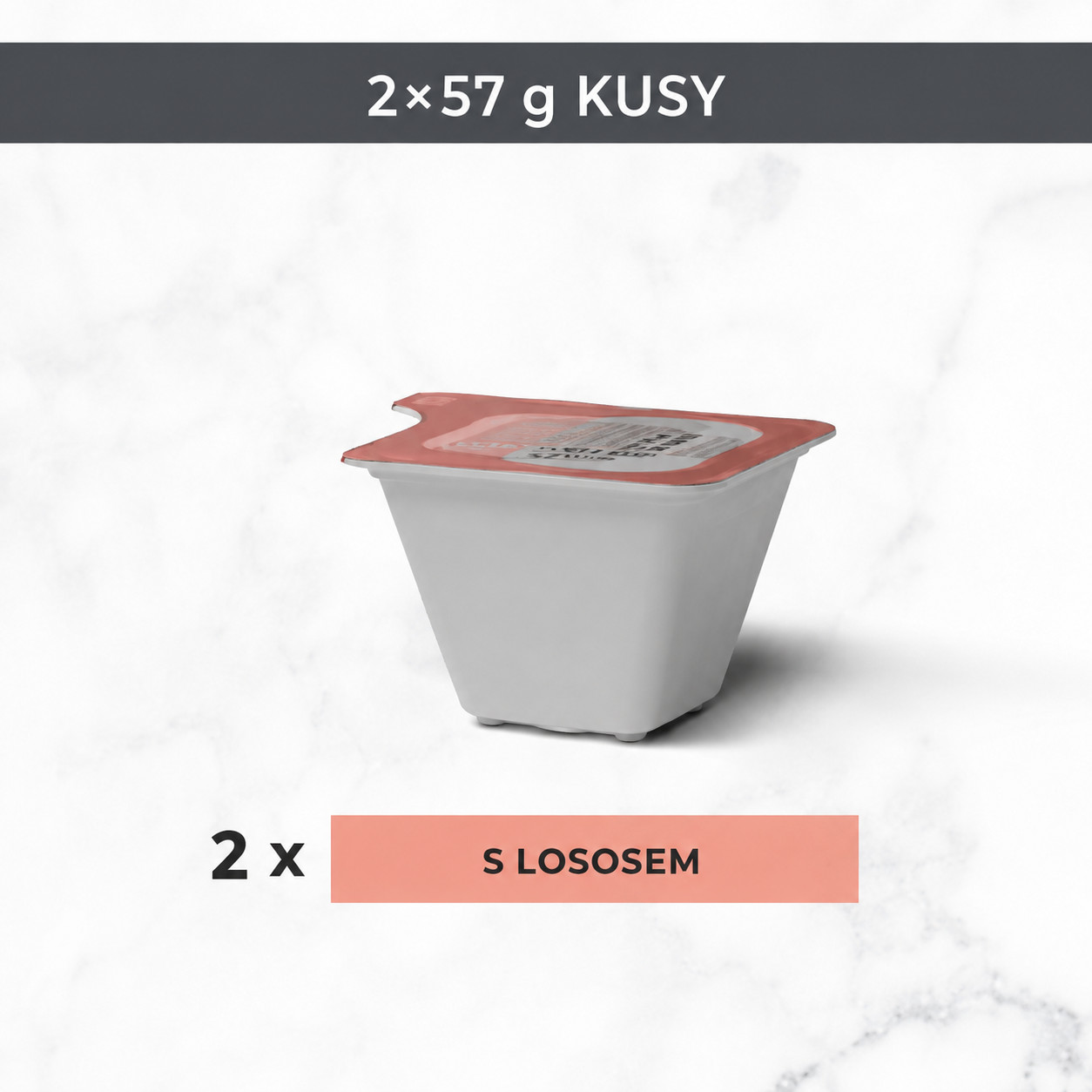PURINA Gourmet Revelations Chunks in jelly with salmon Box - mokré krmivo pro kočky - 2x57g - foto 2