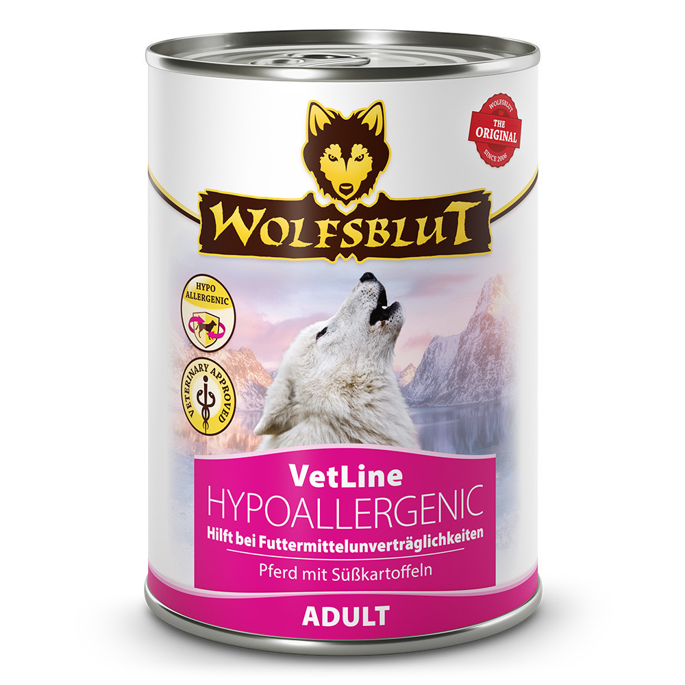 WOLFSBLUT VetLine Hypoallergenic Horse - vlhké krmivo pro psy - 395g - foto 2