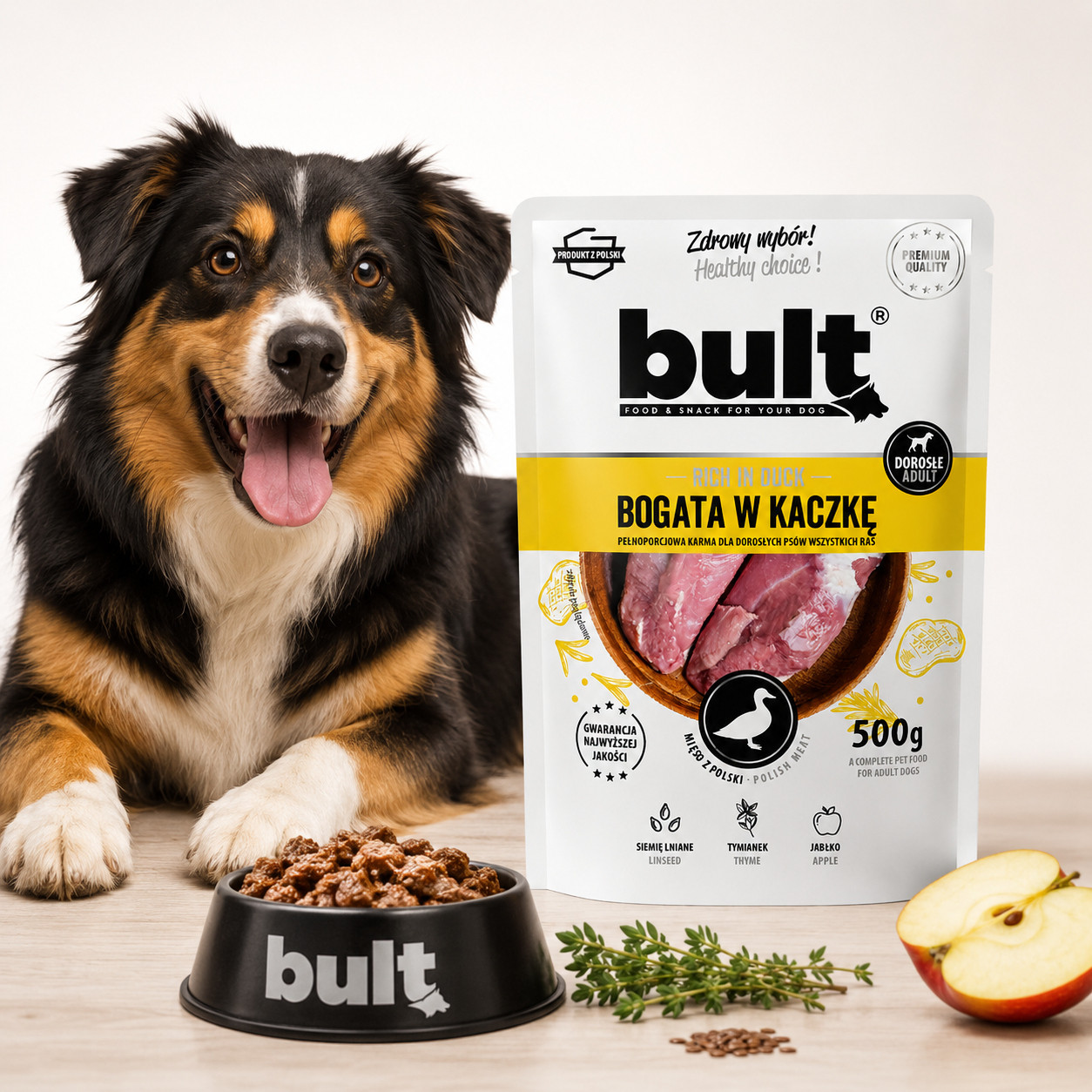 BULT Bohatá na kachnu – mokré krmivo pro psa – 12x500g - foto 3