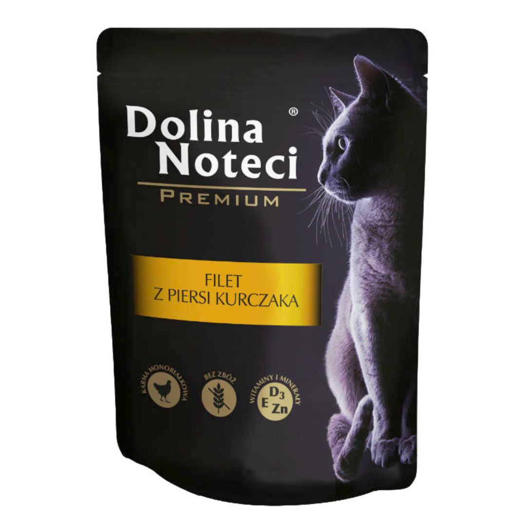DOLINA NOTECI Premium Chicken Breast Fillet - vlhké krmivo pro kočky - 85 g - foto 1