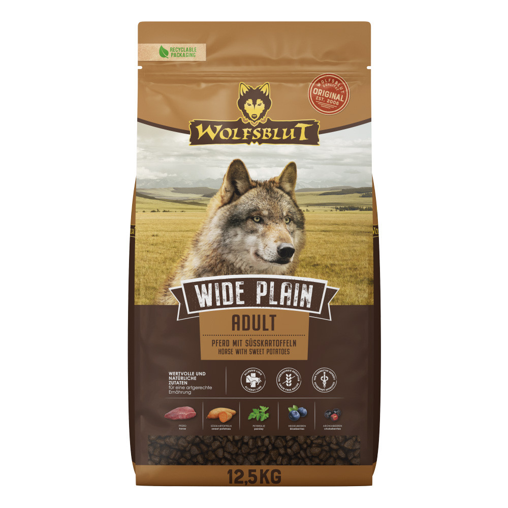 WOLFSBLUT Wide Plain Horse - suché krmivo pro psy - 2x12,5kg - foto 1