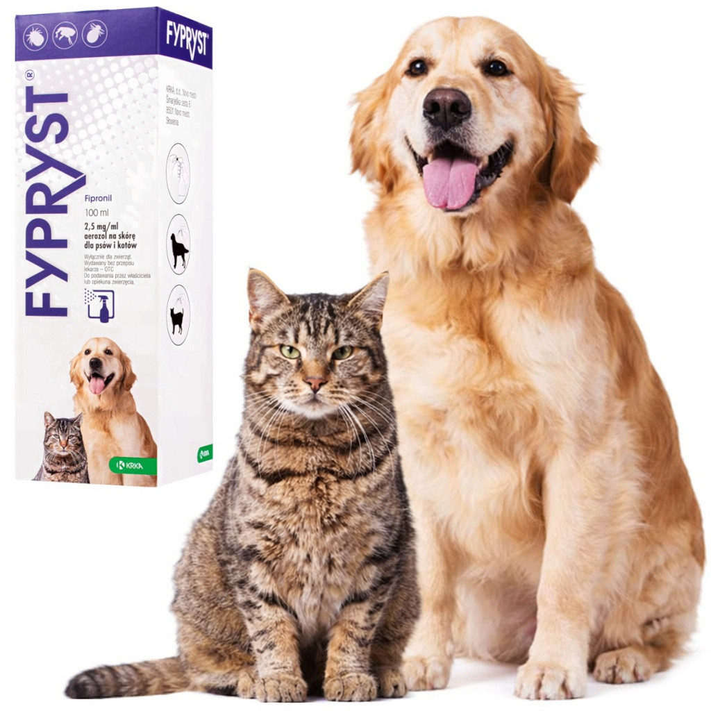 FYPRYST Fipronil - sprej proti blechám a klíšťatům pro psy a kočky - 100 ml - foto 2