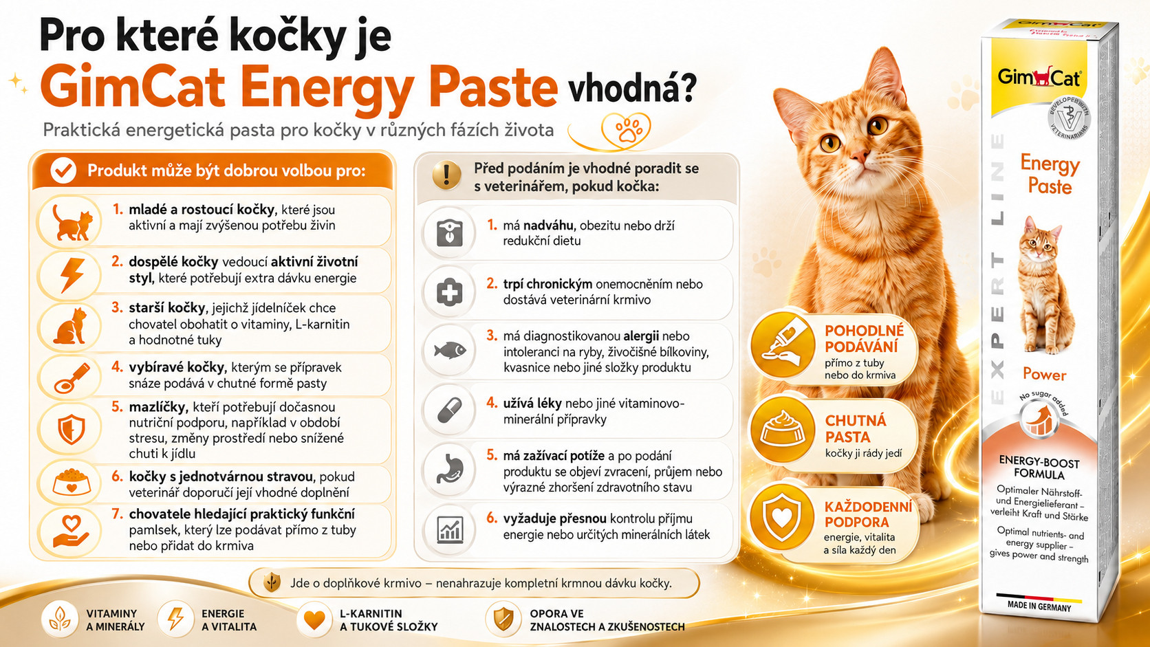 GIMCAT Energy Paste – pamlsek pro kočku – 50g - foto 2