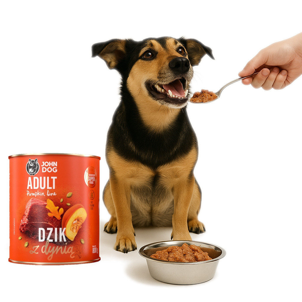 JOHN DOG Pumpkin Adult Boar with pumpkin - Mokré krmivo pro psy - 6x800g - foto 2