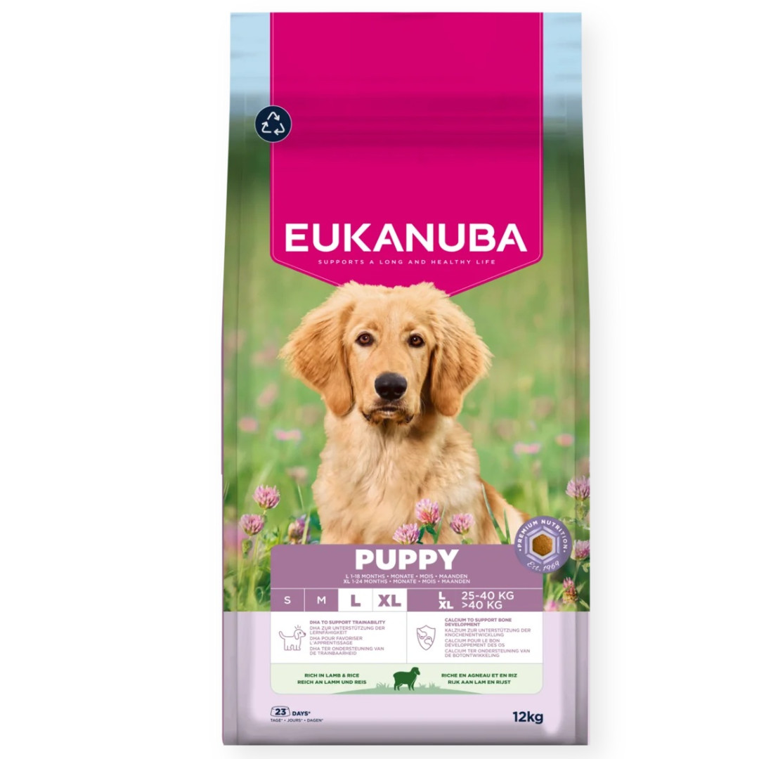 EUKANUBA Puppy L XL Rich in lamb & rice - suché krmivo pro psy - 12kg - foto 1
