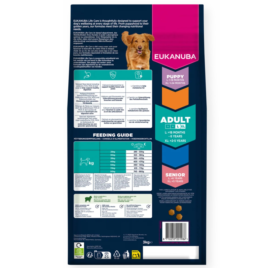 EUKANUBA Adult L XL Rich in lamb & rice - suché krmivo pro psy - 12kg - foto 3