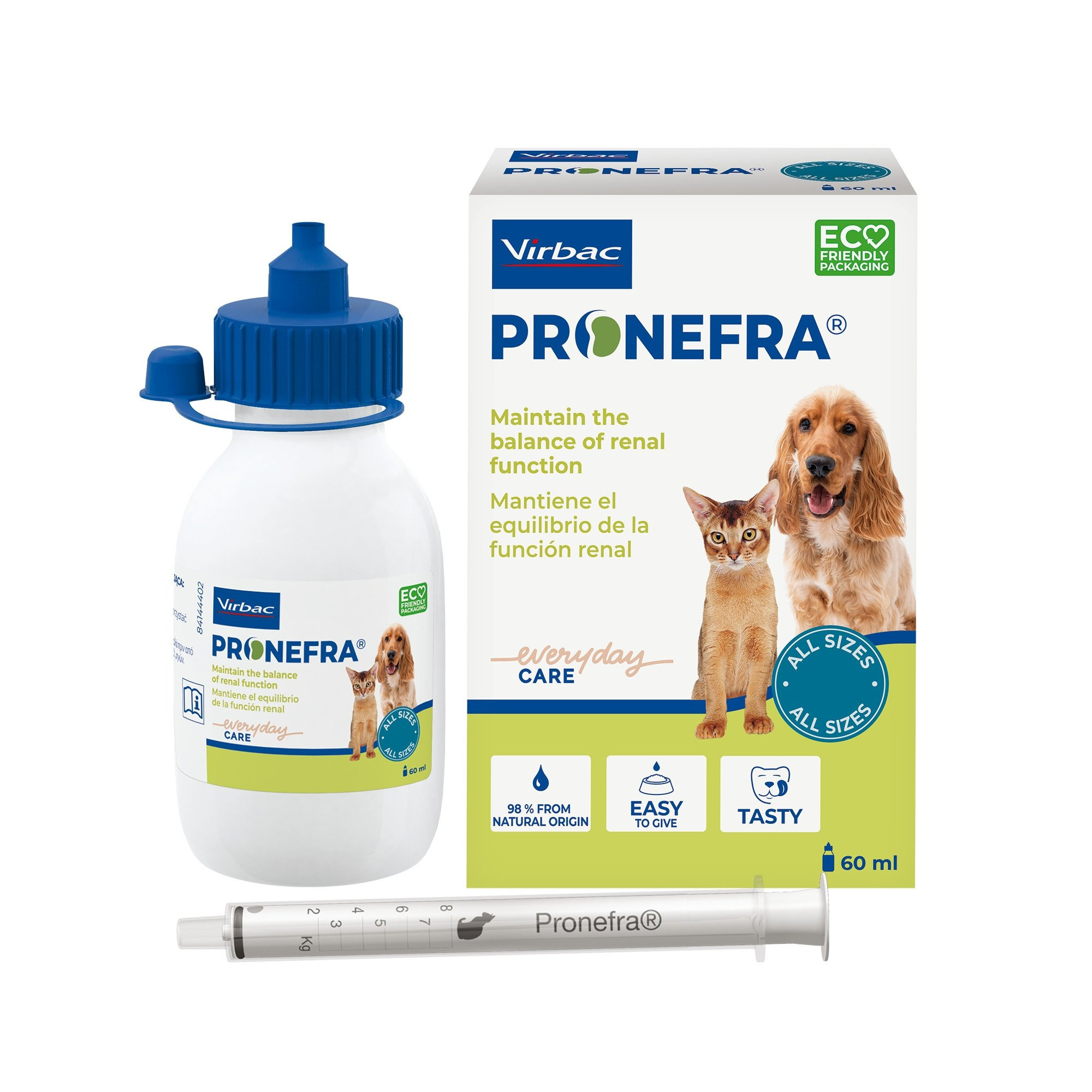VIRBAC Pronefra Kidney support - doplňky stravy pro psy a kočky - 60ml - foto 2