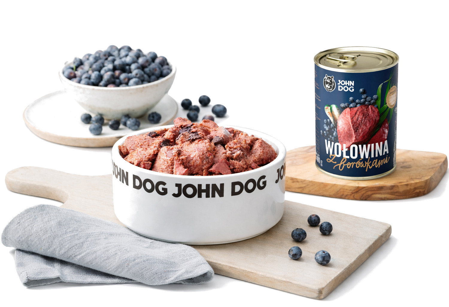 JOHN DOG Berry Line Adult Beef with blueberries - vlhké krmivo pro psy - 400g - foto 1