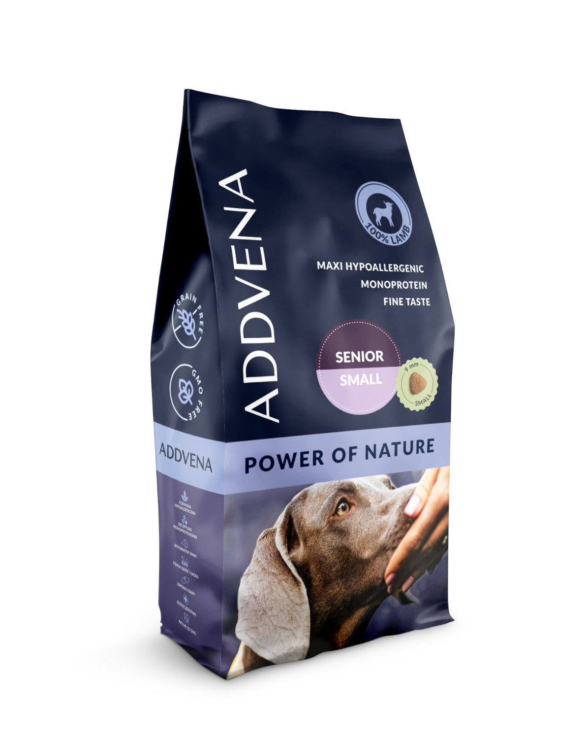 ADDVENA Power of nature Senior Small breed Mono Lamb - suché krmivo pro psy - 10kg - foto 5