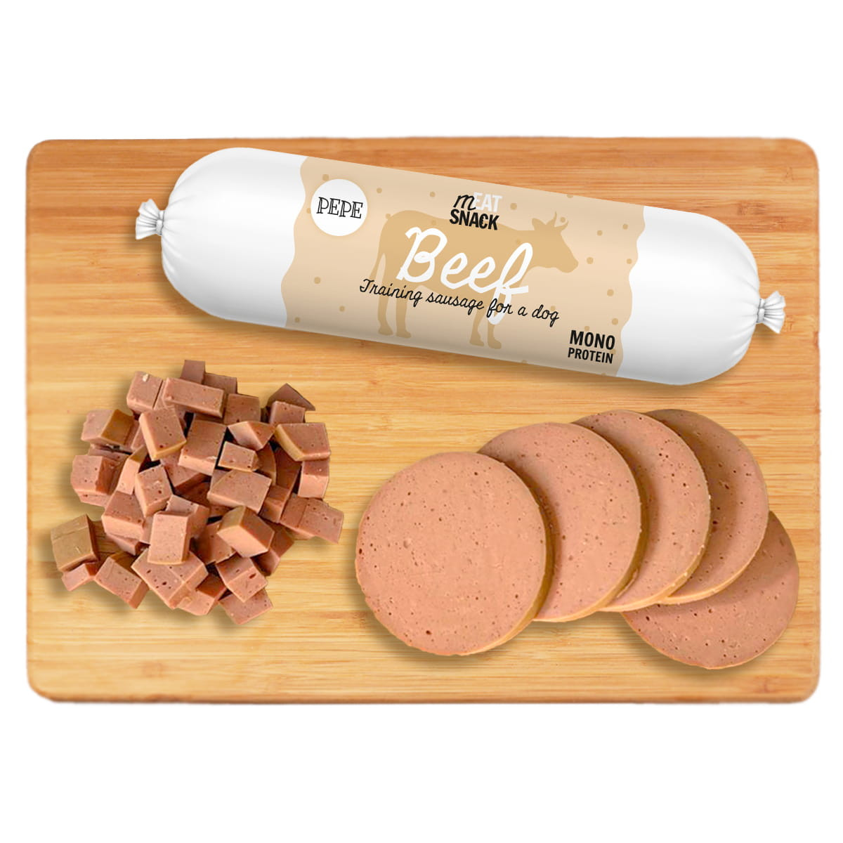 PAKA ZWIERZAKA Pepe Sausage beef - pamlsek pro psa - 200g - foto 2