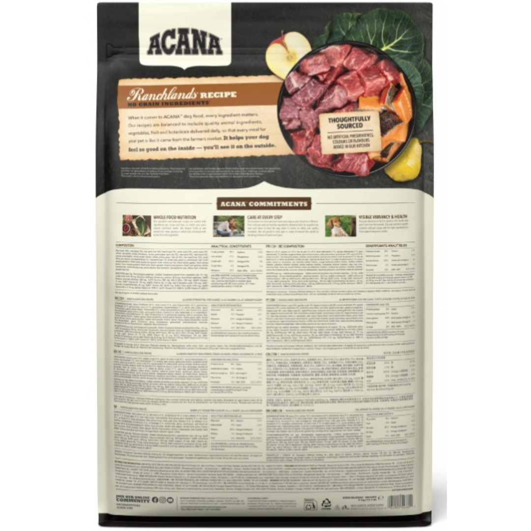 ACANA Highest Protein Ranchlands - suché krmivo pro psy - 6 kg - foto 2