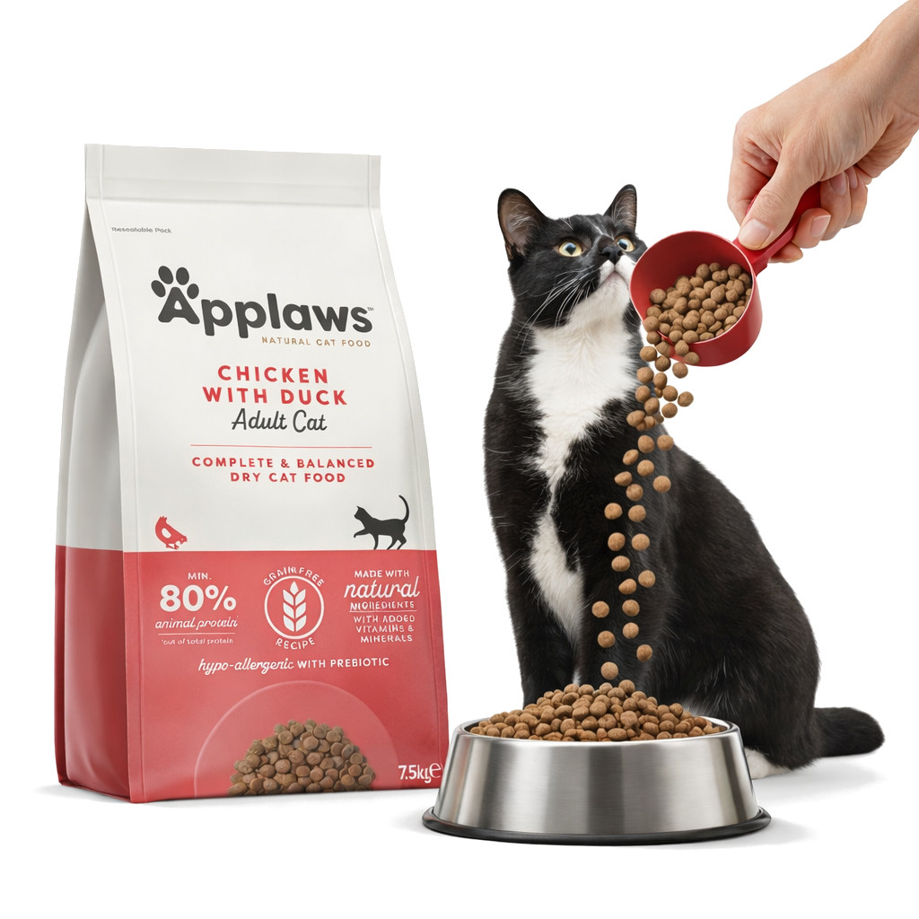 APPLAWS Chicken with duck - suché krmivo pro kočky - 7,5kg - foto 3