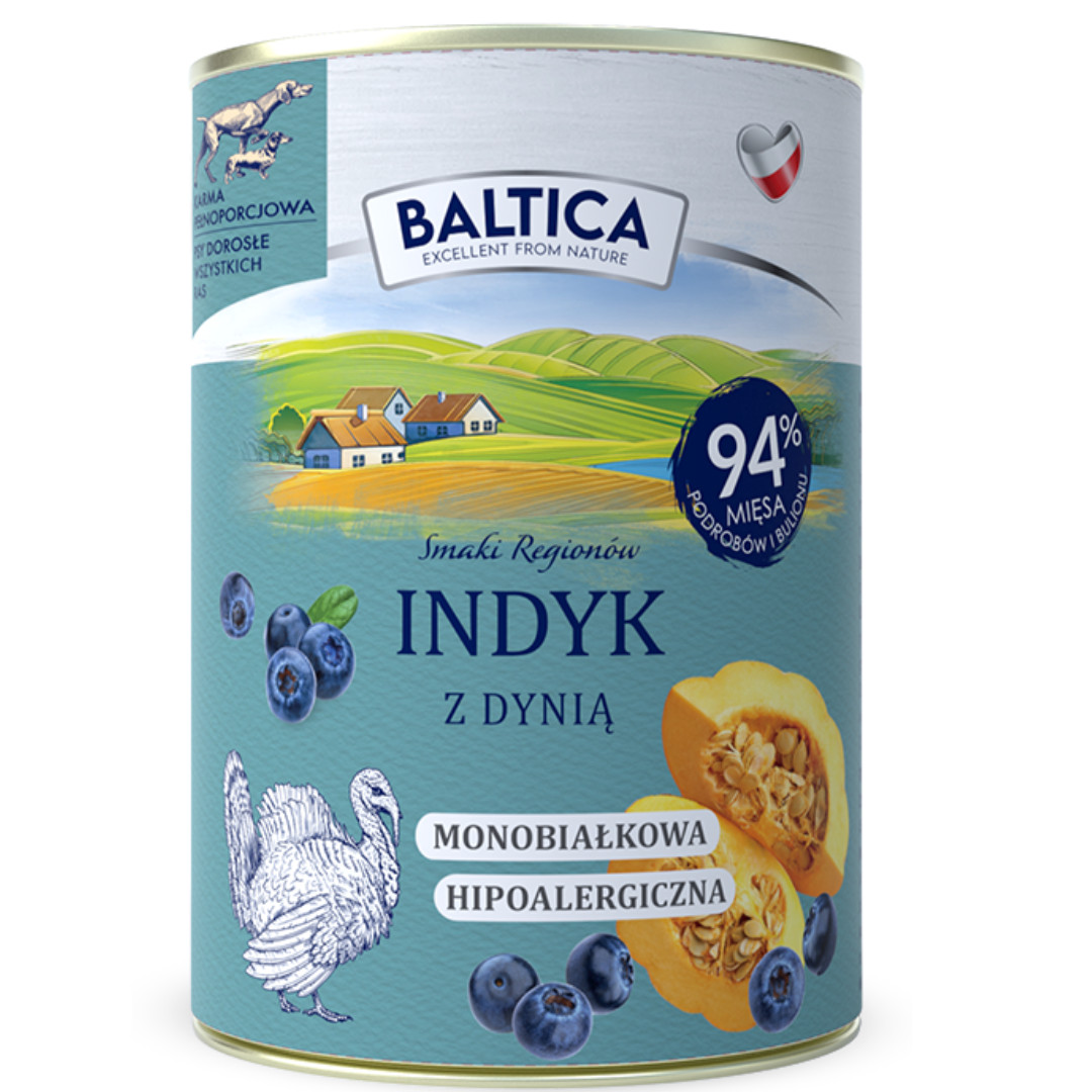 BALTICA Chutě regionů MIX příchutí - mokré krmivo pro psy - 12x400g - foto 1
