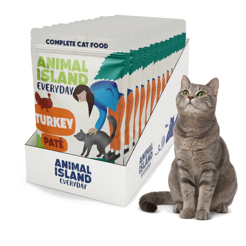 ANIMAL ISLAND Pate Turkey - mokré krmivo pro kočky - 12x100g - foto 2