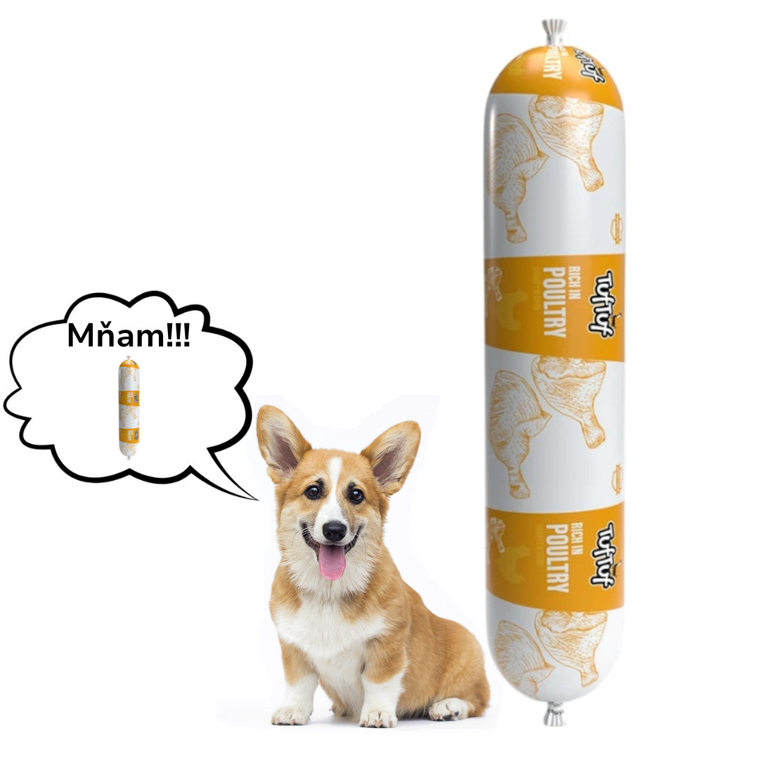 TUF TUF drůbeží tyčinka - mokré krmivo pro psy - 12x900g - foto 1
