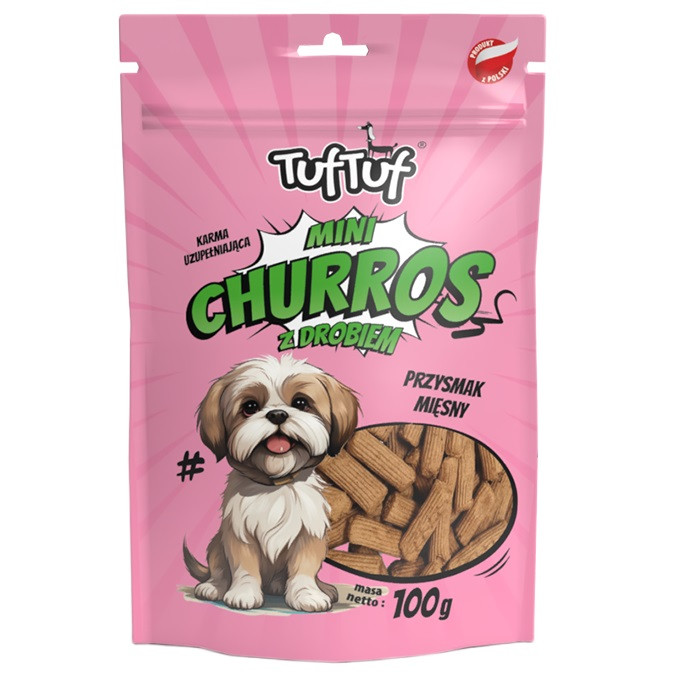 TUF TUF Mini Churros with poultry - pamlsek pro psa - 100g - foto 3