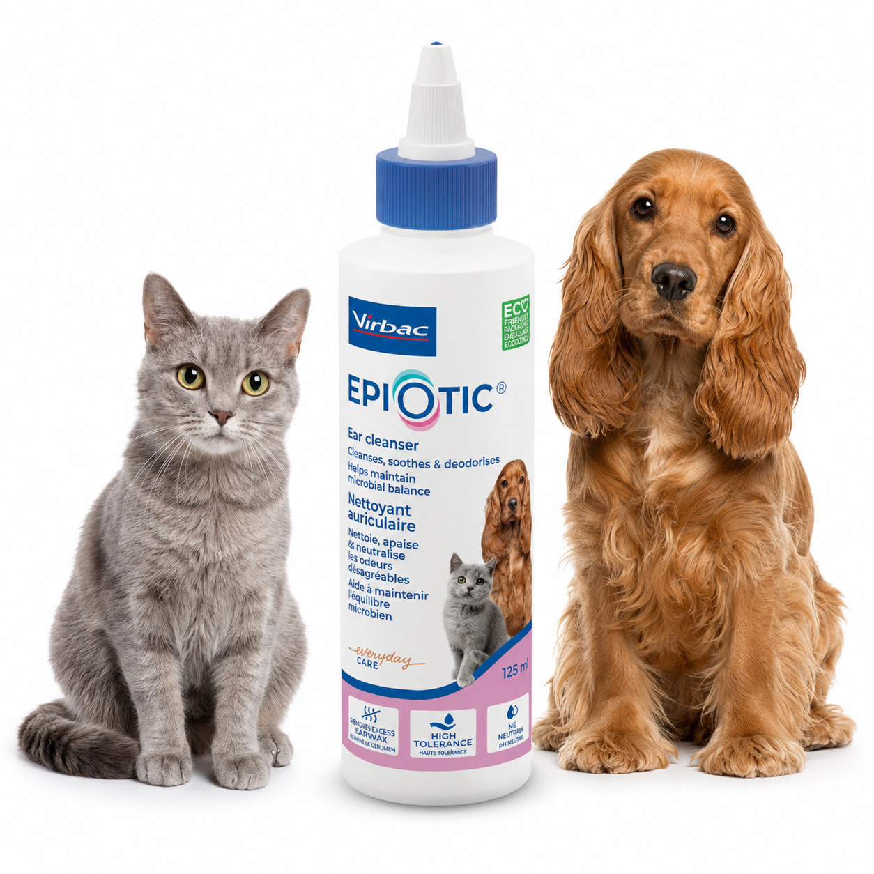 VIRBAC EpiOtic Ear Cleanser - tekutý přípravek na péči o uši pro psy a kočky - 125ml - foto 4