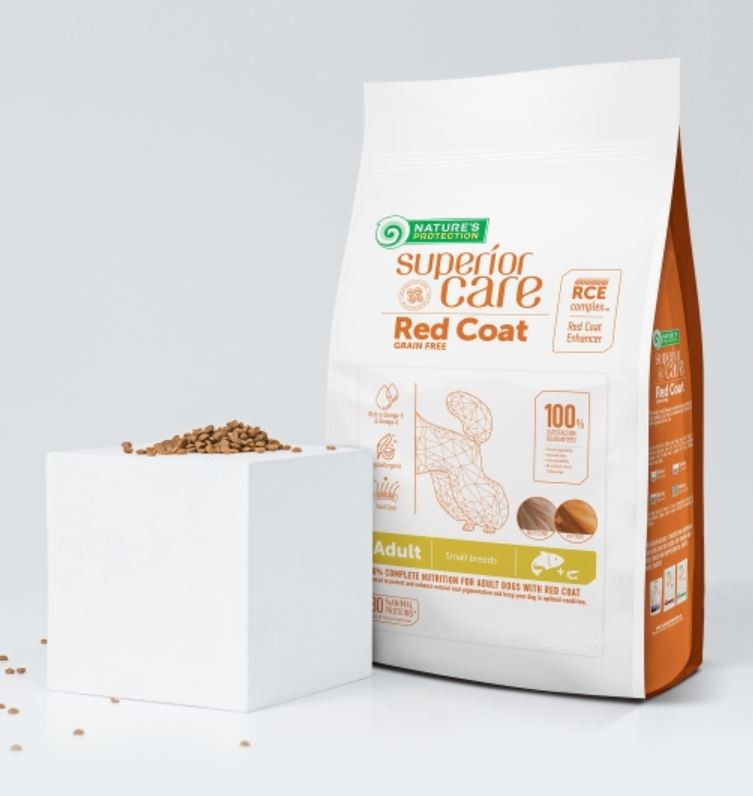 NATURE'S PROTECTION Superior Care Red Coat Adult Small breed Grain free Salmon - suché krmivo pro psy - 10kg - foto 2
