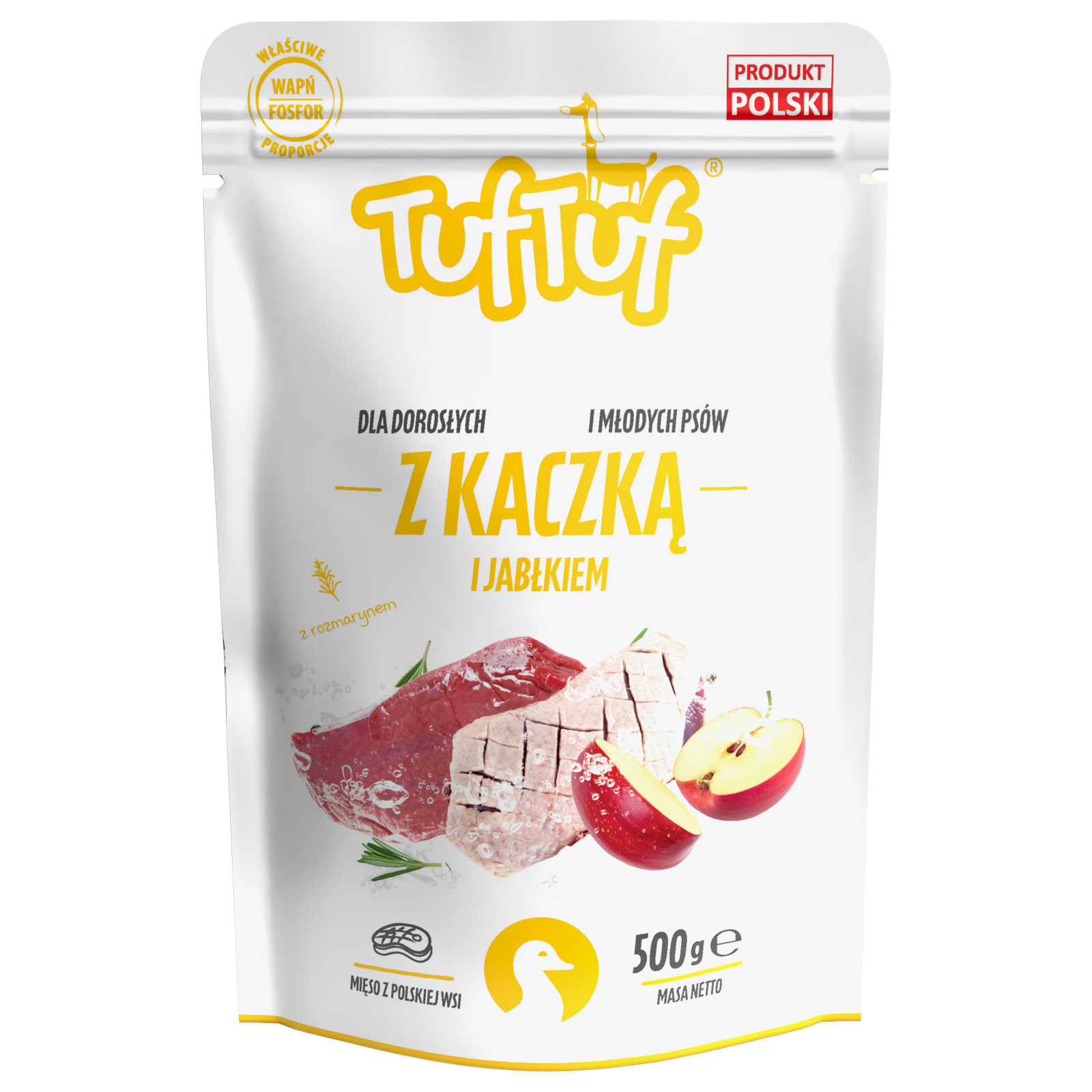 TUF TUF Duck Meal with Apple - mokré krmivo pro psy - 500g - foto 2