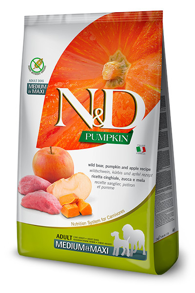 FARMINA N&D Pumpkin Boar&Apple Adult Medium/Maxi - suché krmivo pro psy - 12kg - foto 2