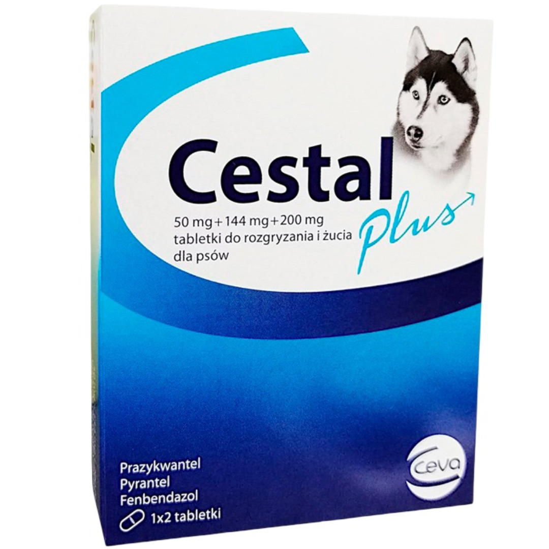 CEVA Cestal Plus - tablety na odčervení pro psy - 2 ks - foto 1