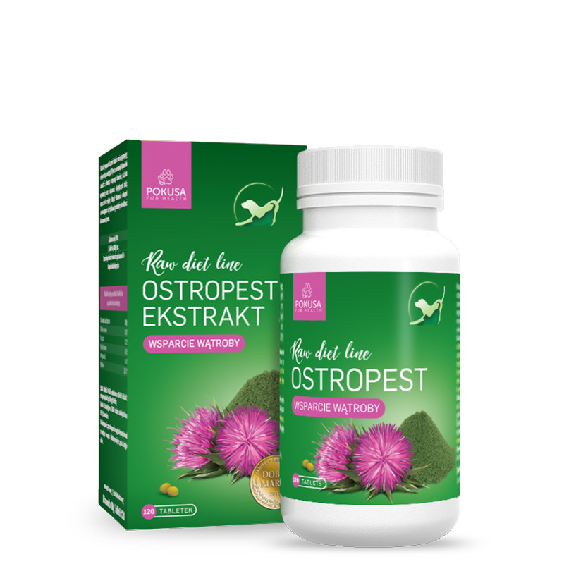 POKUSA RawDietLine Milk thistle extract - doplňky stravy pro psy a kočky - 120 ks - foto 1