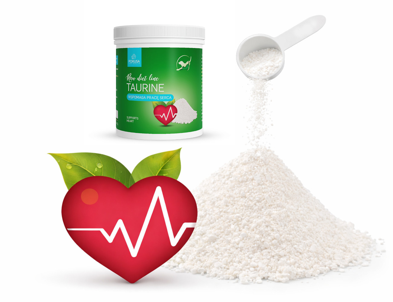 POKUSA RawDietLine Taurine - doplňky stravy pro psy a kočky - 400g - foto 3