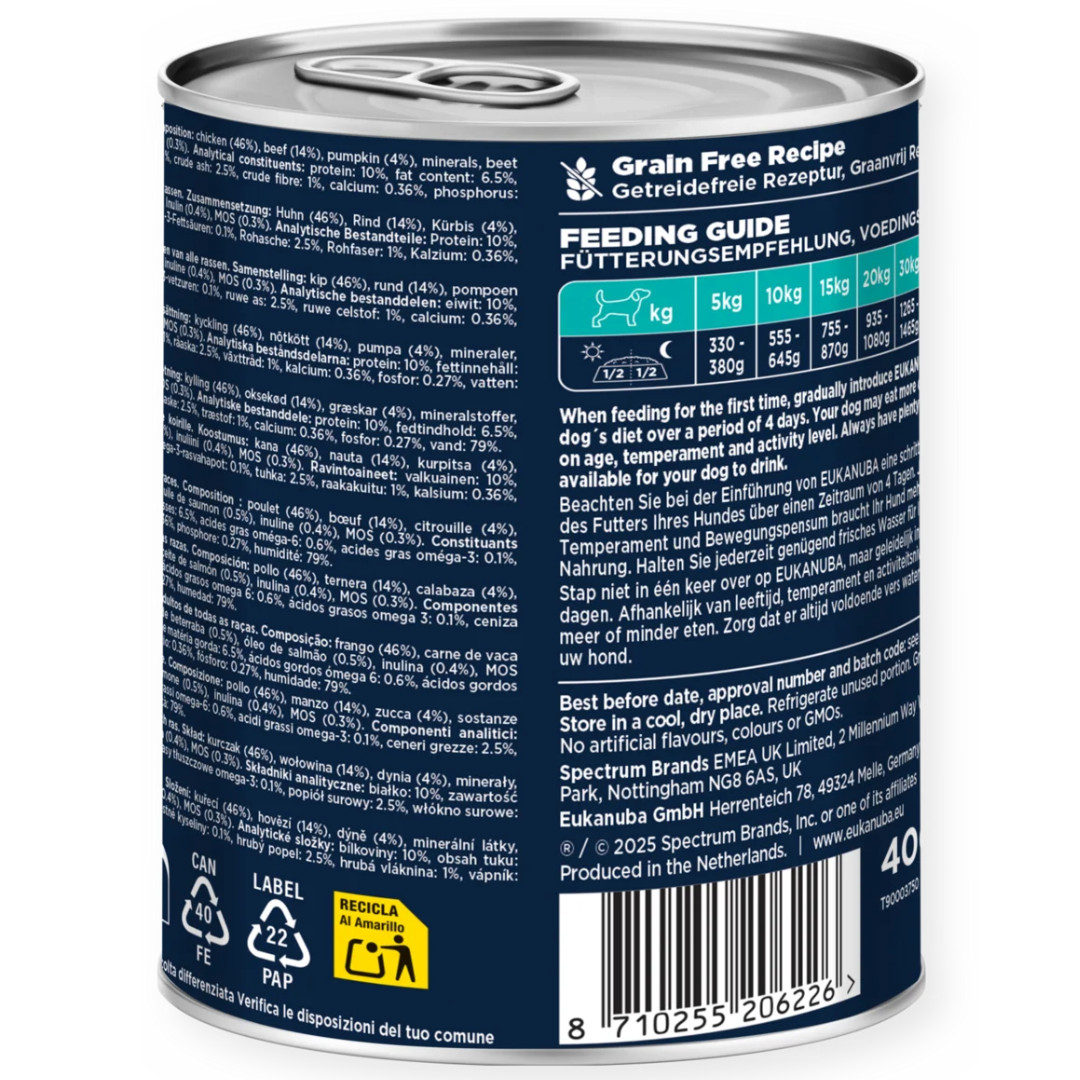 EUKANUBA Life Care Rich in beef and pumpkin - vlhké krmivo pro psy - 400g - foto 2