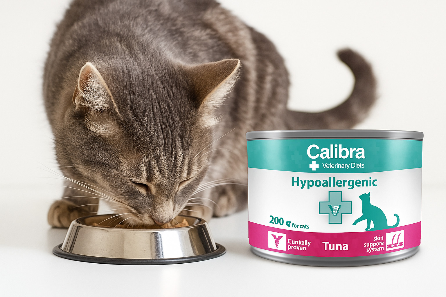 CALIBRA VD Cat Hypoallergenic Tuna - mokré krmivo pro kočky - 200g - foto 3