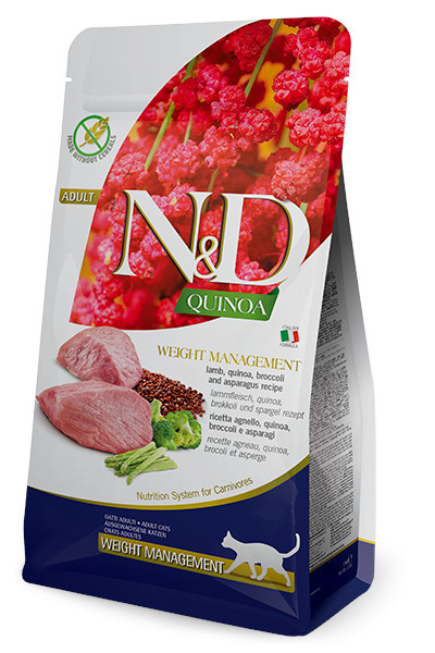 FARMINA N&D Quinoa Weight Management Lamb - suché krmivo pro kočky - 5kg - foto 2