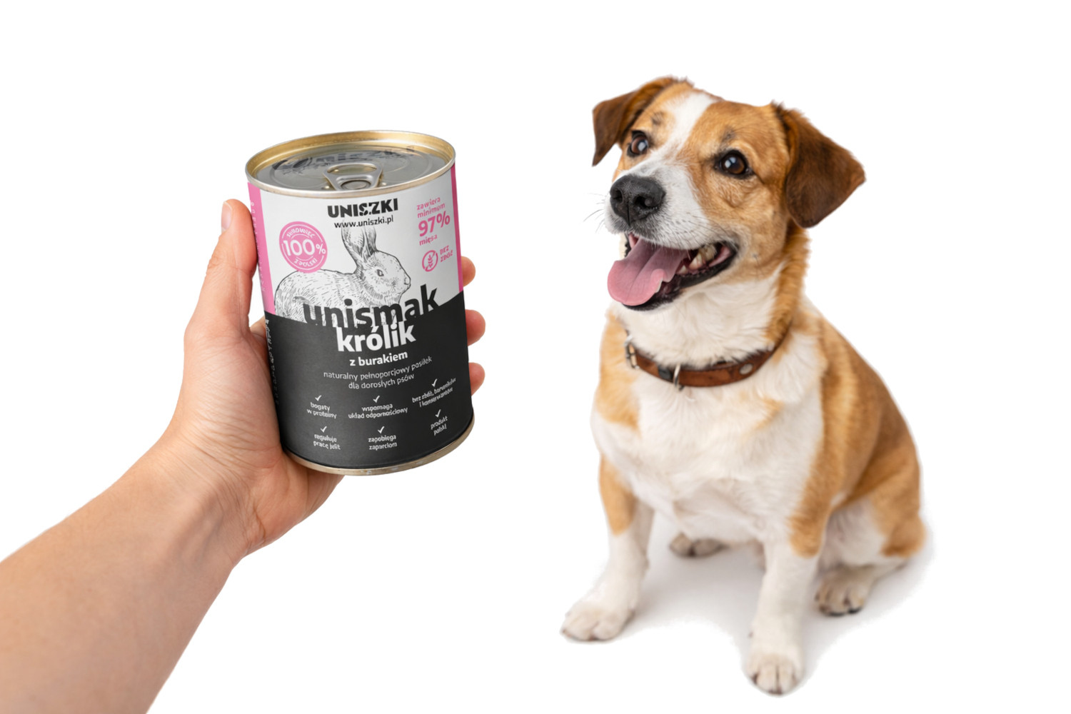 UNISZKI UNIsmak Rabbit with beetroot - vlhké krmivo pro psy - 400g - foto 3