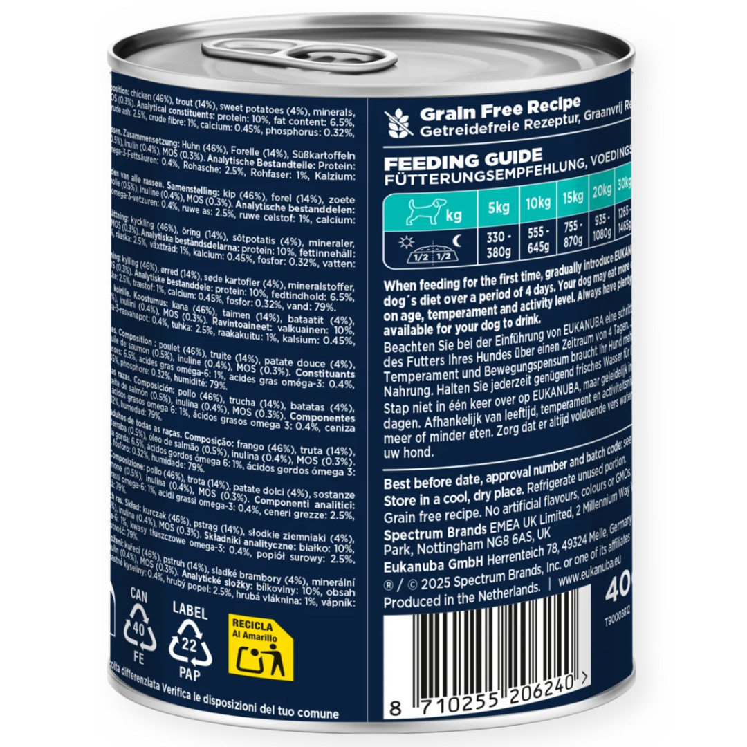 EUKANUBA Life Care Rich in trout and sweet potatoes - vlhké krmivo pro psy - 400g - foto 2