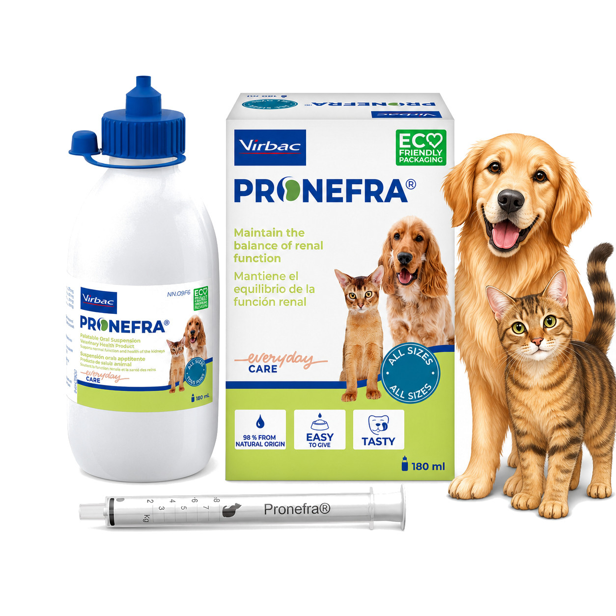 VIRBAC Pronefra Kidney support - doplňky stravy pro psy a kočky - 180ml - foto 4
