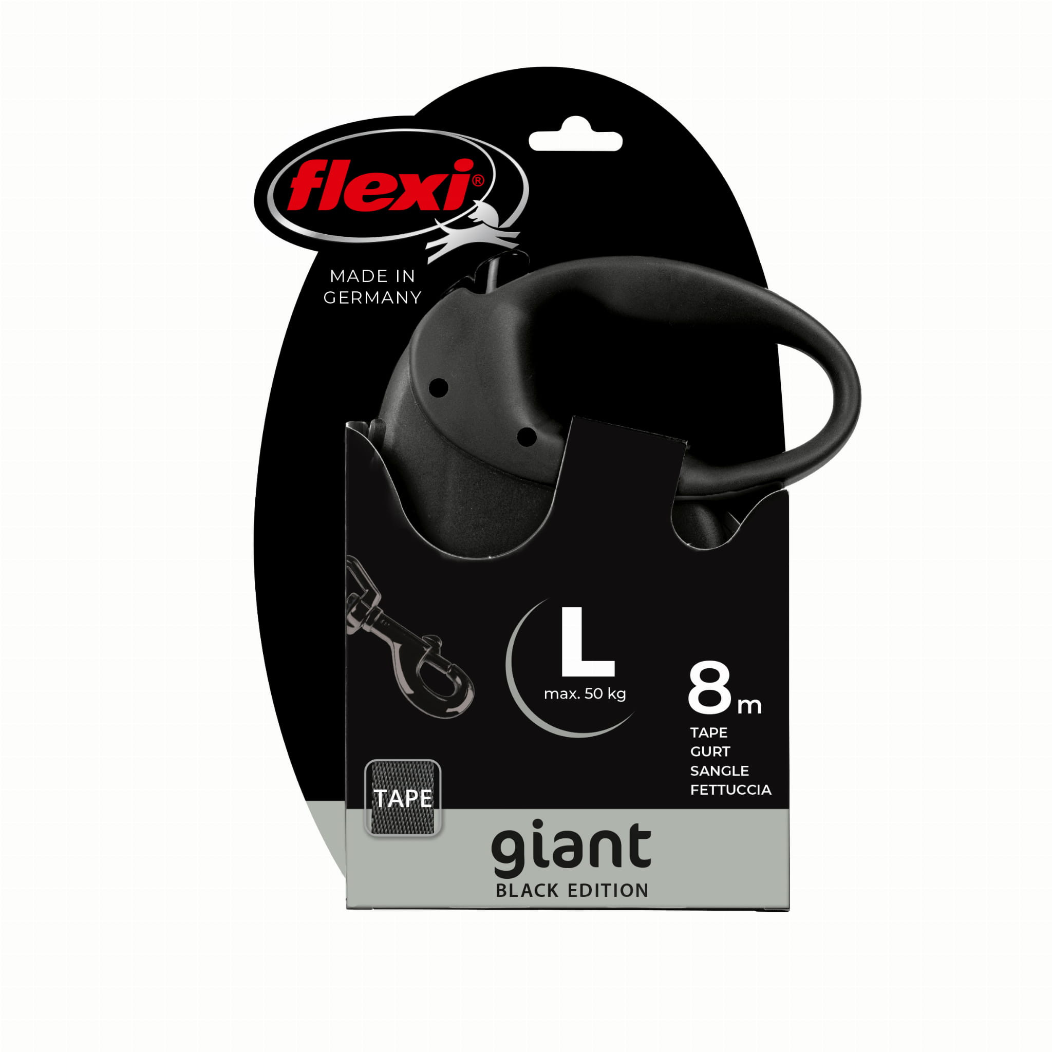 FLEXI Giant Páska Black Edition - automatické vodítko pro psy - 8 m - foto 2