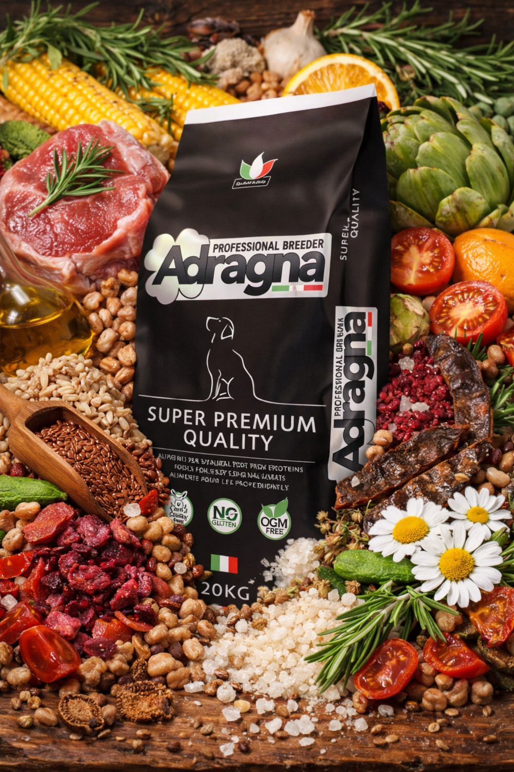 ADRAGNA Super Premium Quality Medium/Maxi Lamb - suché krmivo pro psy - 20kg - foto 2