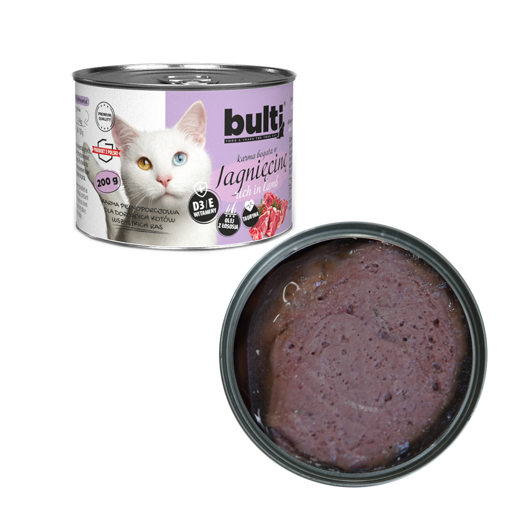 BULTI Rich in lamb - mokré krmivo pro kočky - 200g - foto 1