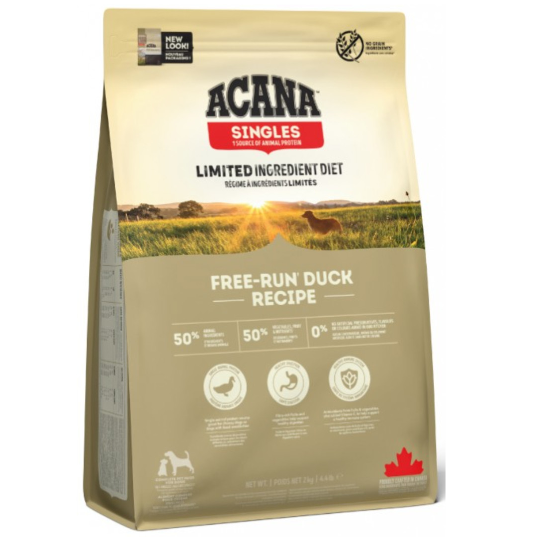 ACANA Singles Free-Run Duck – suché krmivo pro psy – 11,4 kg + DÁREK ZDARMA - foto 4
