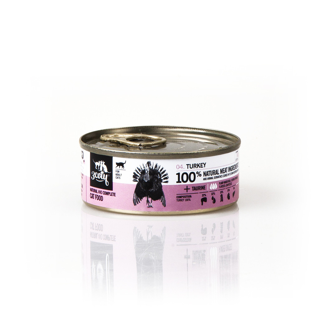 3COTY Turkey - mokré krmivo pro kočky - 80g - foto 1