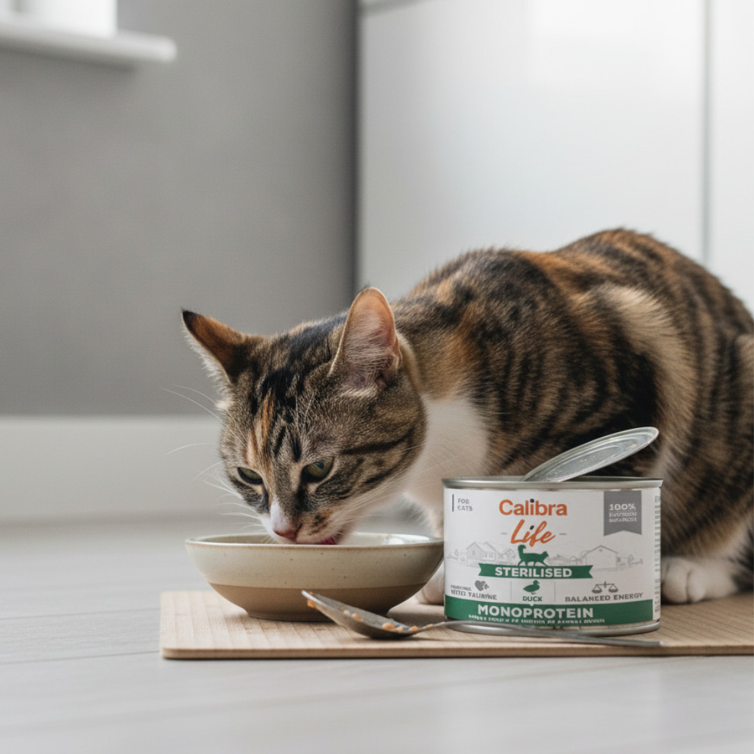 CALIBRA Cat Life Sterilised Duck - mokré krmivo pro kočky - 200g - foto 2