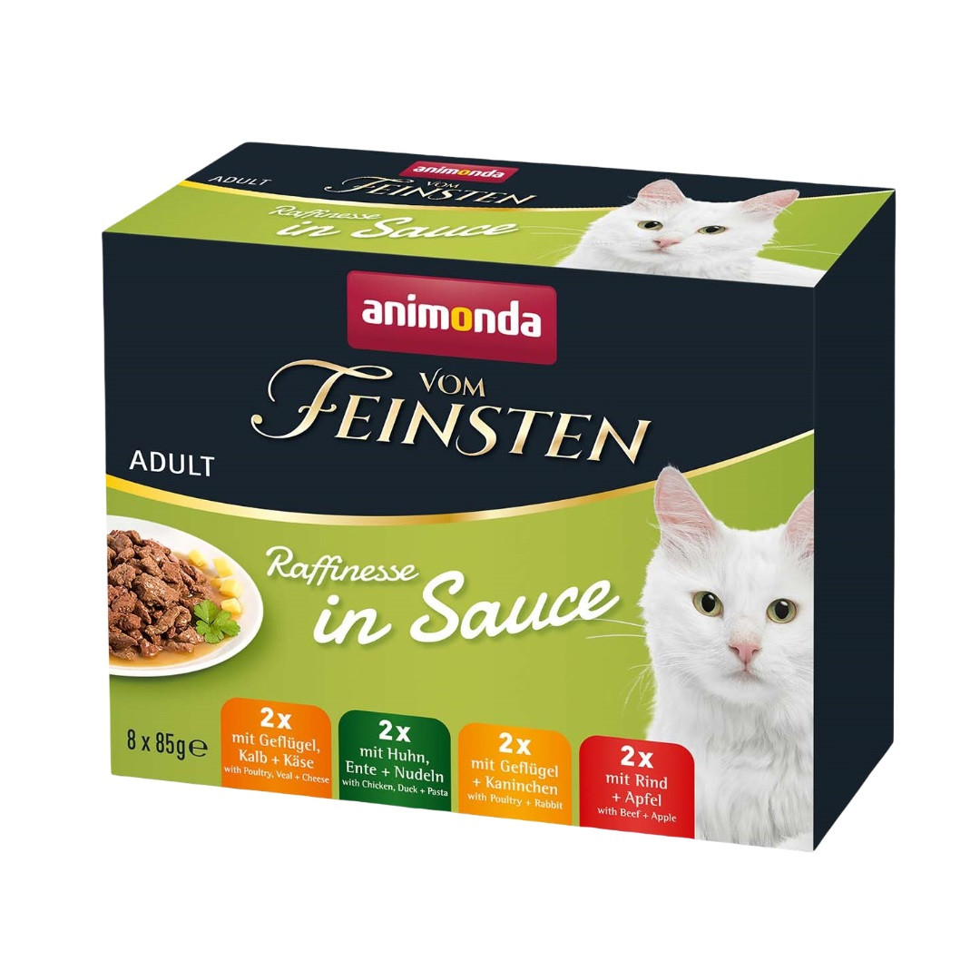 ANIMONDA Vom Feinsten Adult Raffinesse in sauce - mokré krmivo pro kočky - 8x85g - foto 1