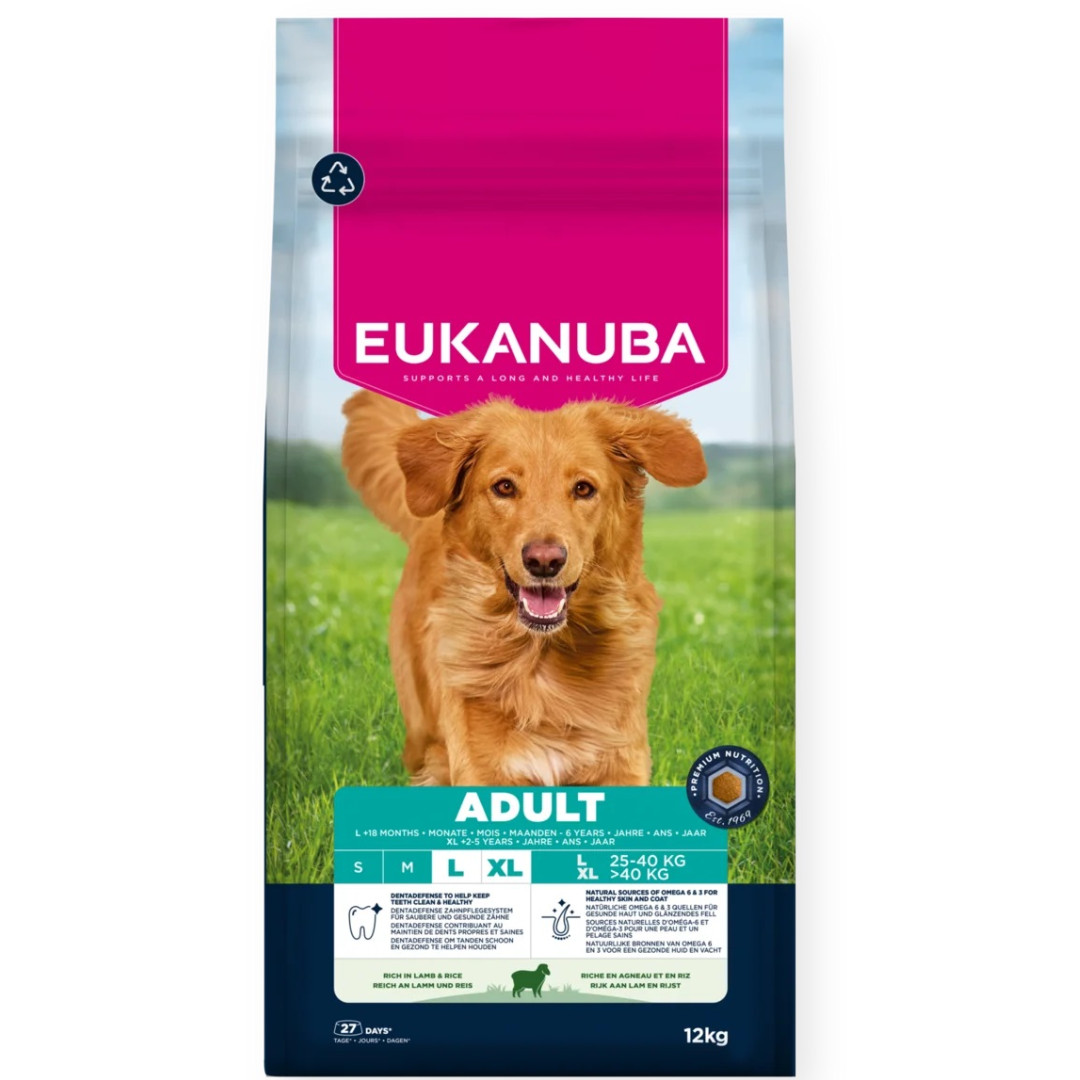 EUKANUBA Adult L XL Rich in lamb & rice - suché krmivo pro psy - 12kg - foto 1