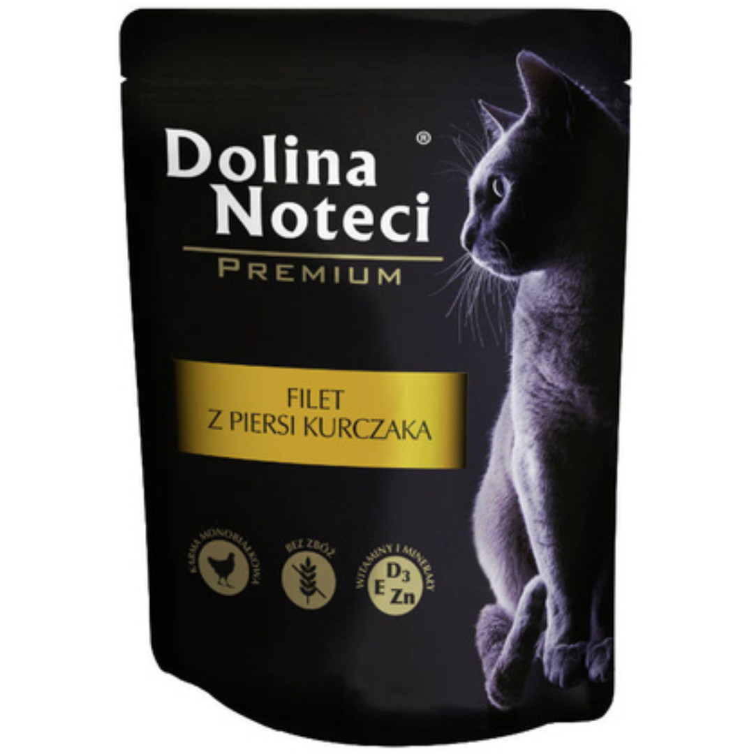 DOLINA NOTECI Premium Chicken breast fillet - mokré krmivo pro kočky - 85g - foto 1