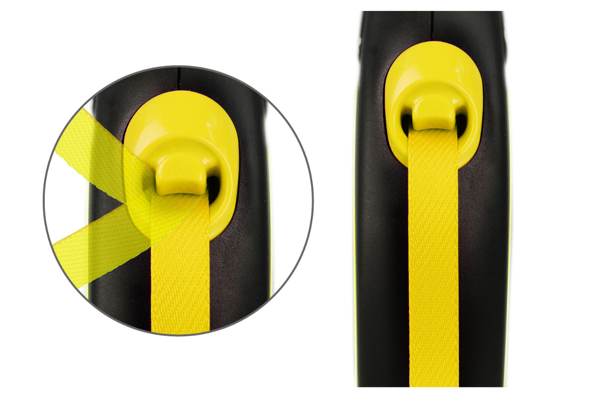 Flexi New NEON 5 m Černá, Žlutá Pes Zatahovací vodítko - foto 2