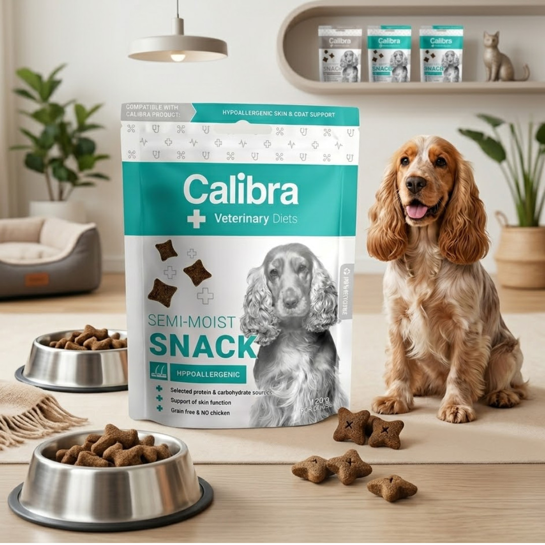 CALIBRA VD Dog semi moist snack hypoalergenní - pamlsek pro psy - 120g - foto 2