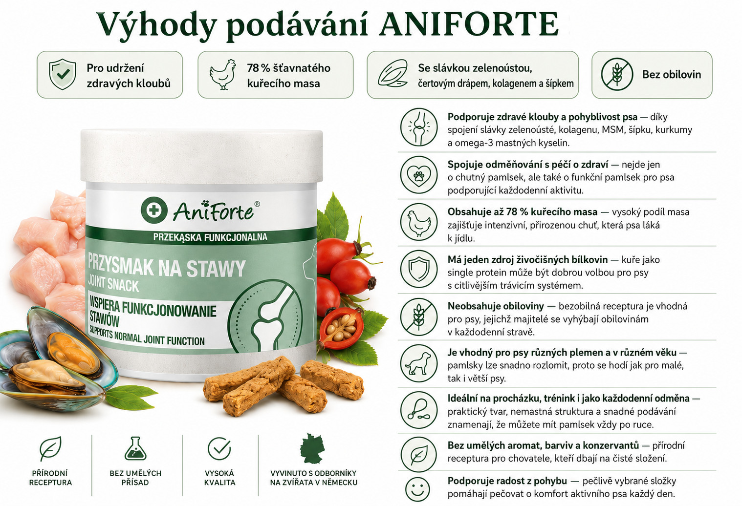 ANIFORTE Joint snack - pamlsek pro psa - 50g - foto 1