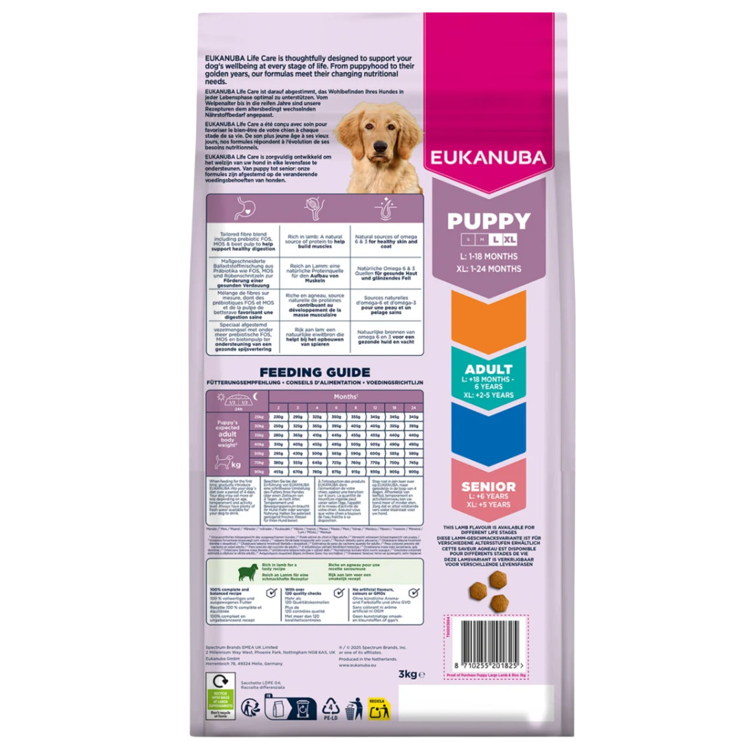 EUKANUBA Puppy L XL Rich in lamb & rice - suché krmivo pro psy - 12kg - foto 3